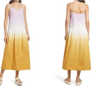 NWT All Saints “Caro” Dip Dye Midi Dress
